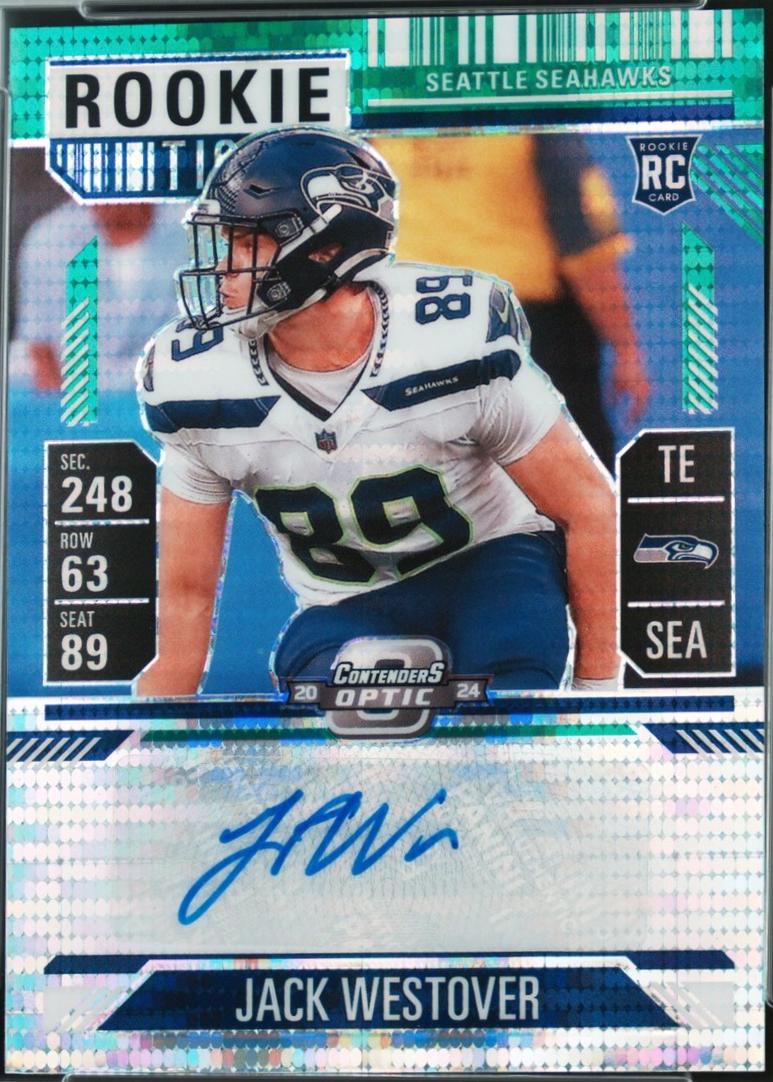 Jack Westover [Green Pulsar Rookie Ticket Autograph Silver] #172