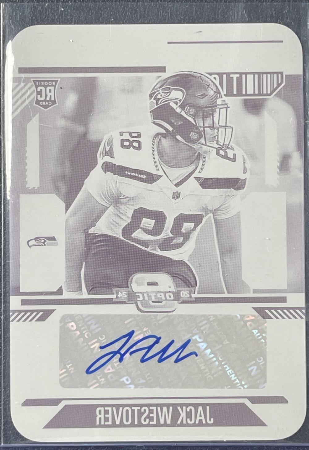 Jack Westover [Printing Plate Rookie Ticket Autograph Purple] #172