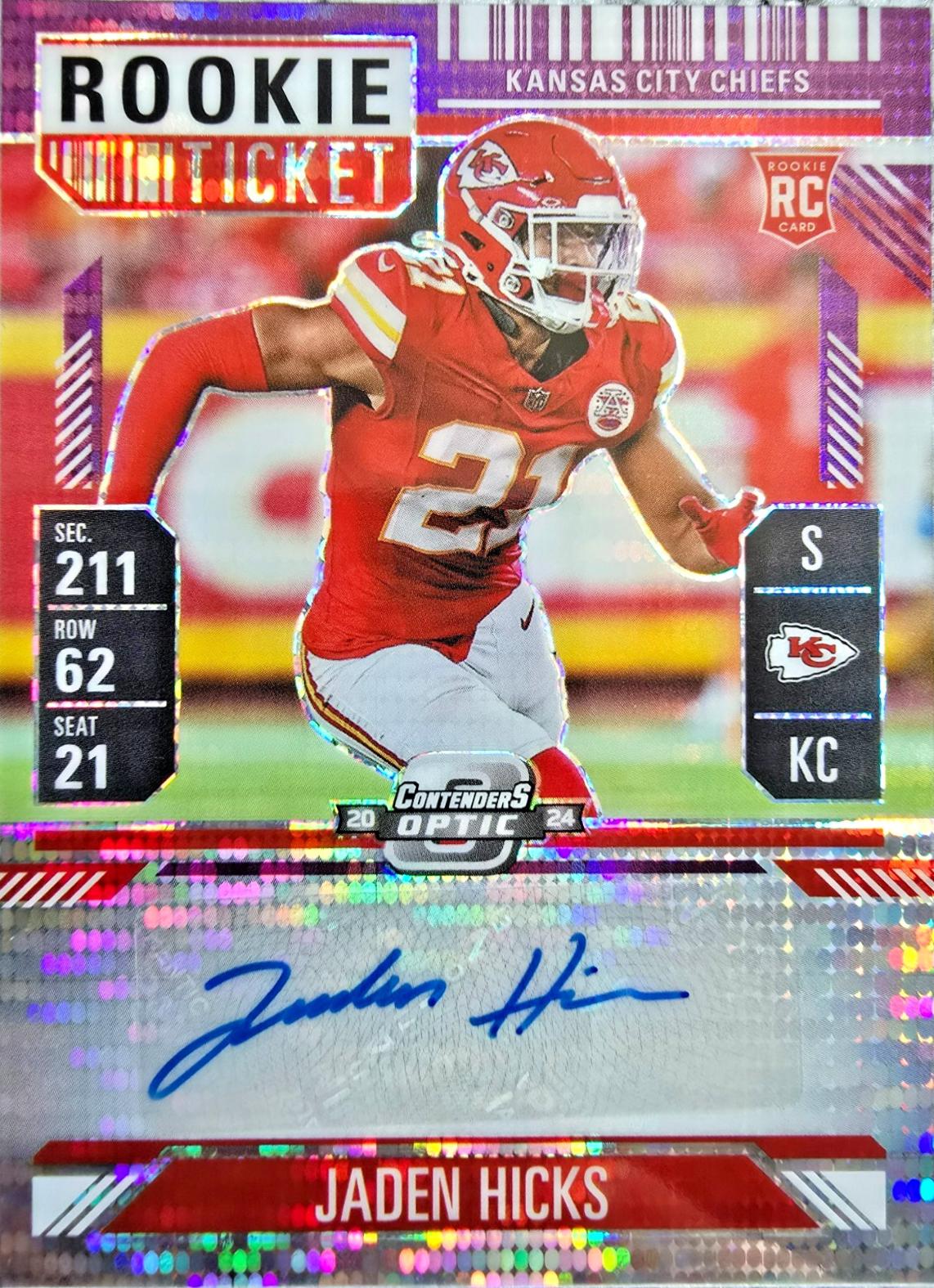 Jaden Hicks [Rookie Ticket Autograph Purple] #179