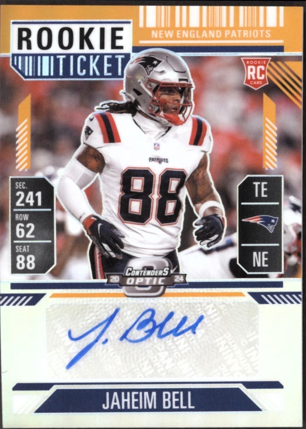 Jaheim Bell [Orange Rookie Ticket Autograph Silver] #153