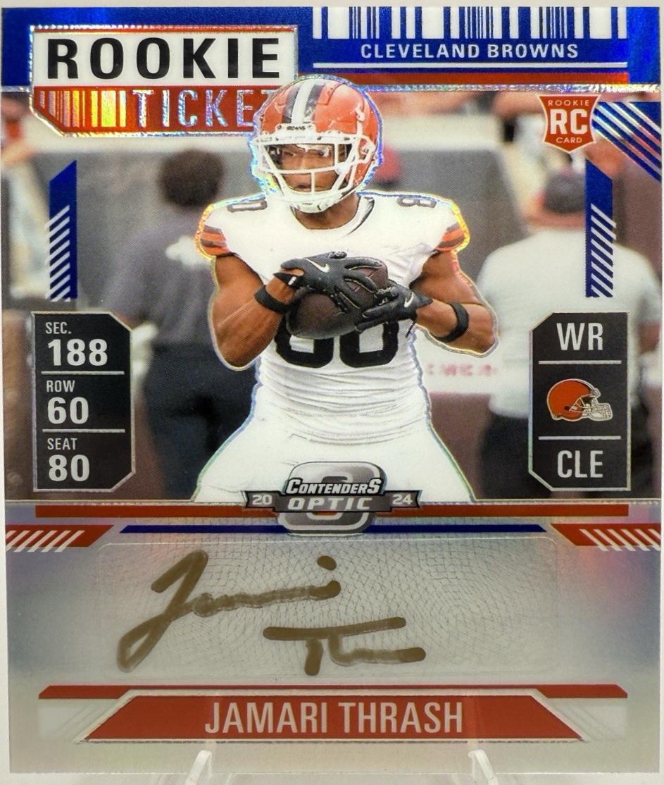 Jamari Thrash [Blue Rookie Ticket Autograph Silver] #149
