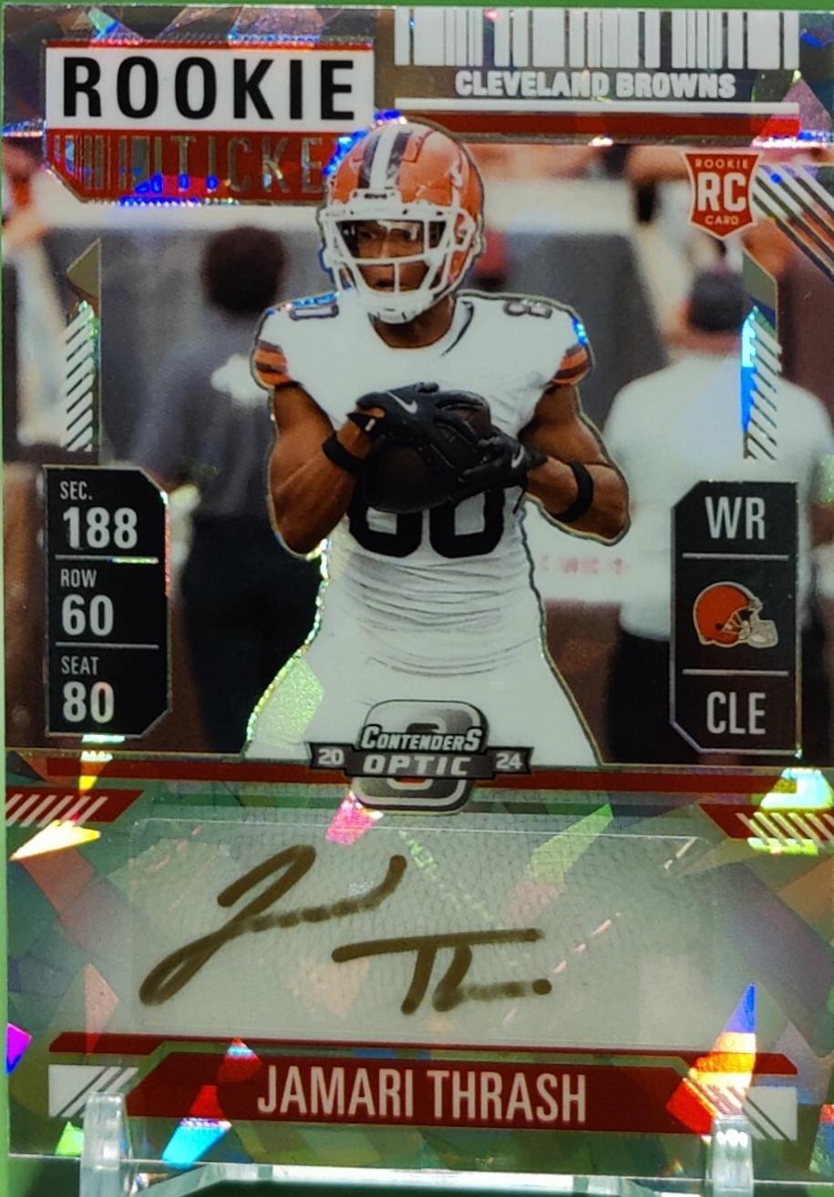 Jamari Thrash [Cracked Ice Rookie Ticket Autograph Silver] #149