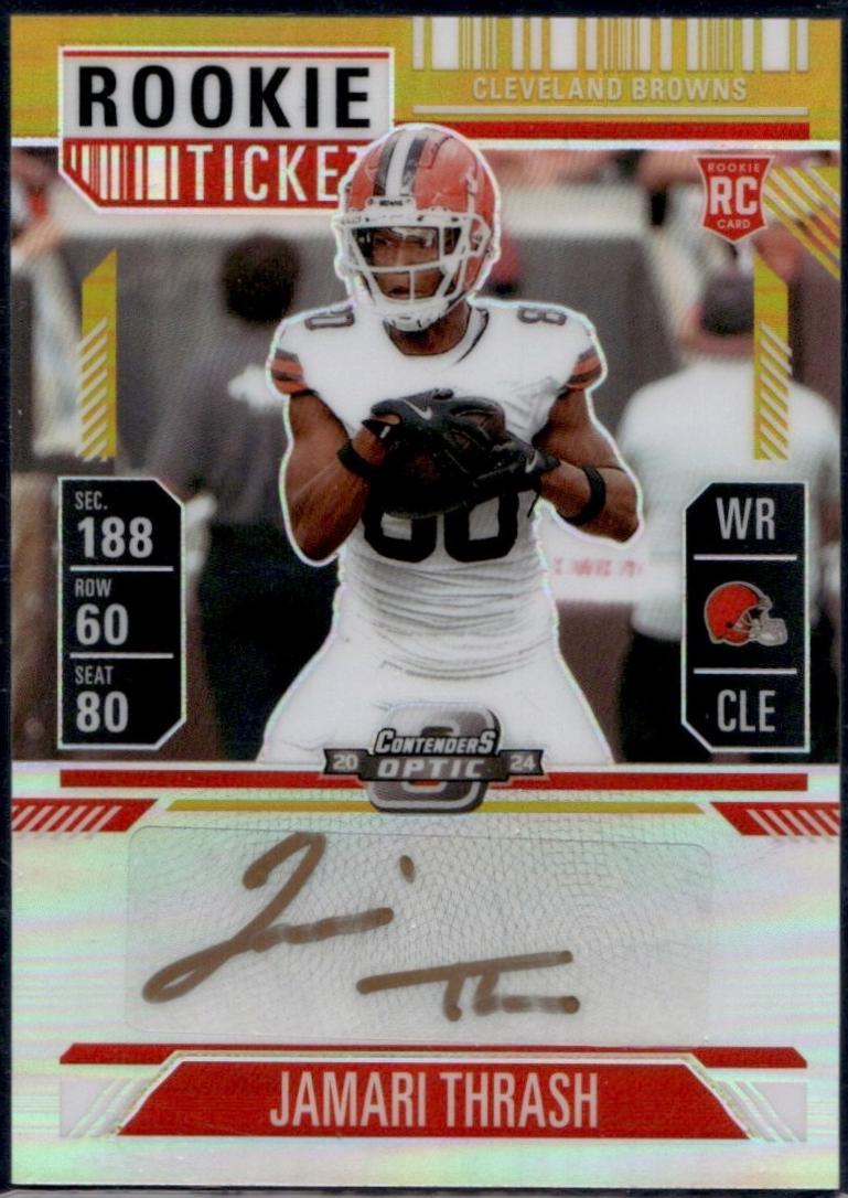 Jamari Thrash [Gold Rookie Ticket Autograph Purple] #149