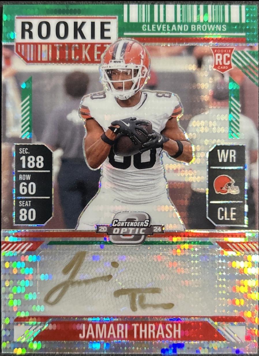 Jamari Thrash [Green Pulsar Rookie Ticket Autograph Silver] #149
