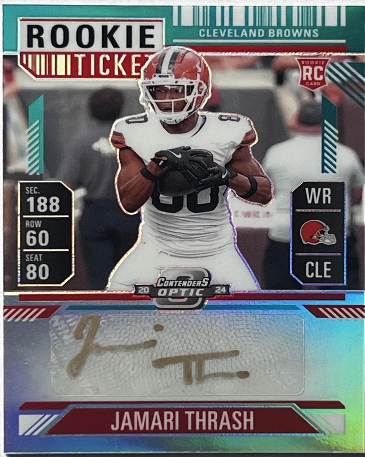 Jamari Thrash [Teal Rookie Ticket Autograph Silver] #149