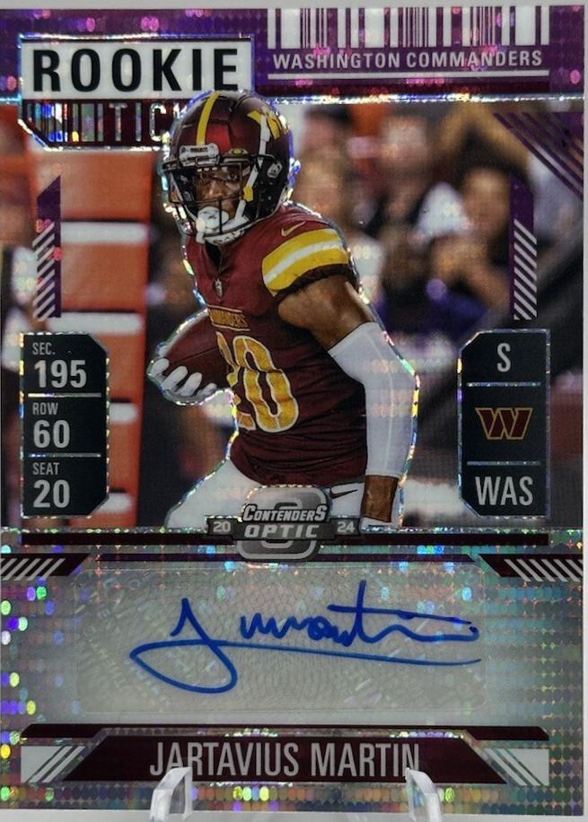 Jartavius Martin [Rookie Ticket Autograph Purple] #165