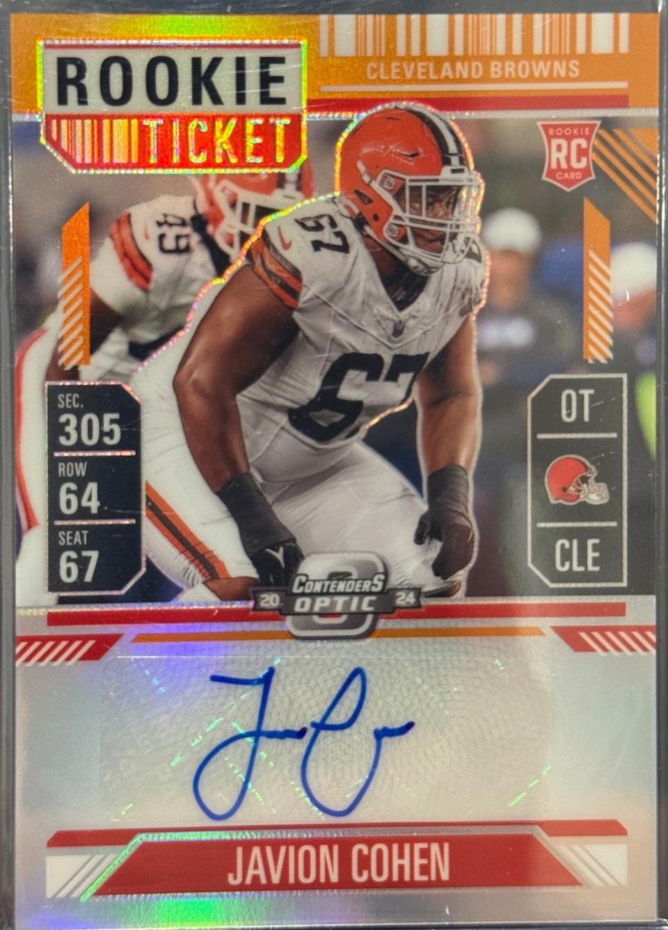 Javion Cohen [Orange Rookie Ticket Autograph Silver] #205