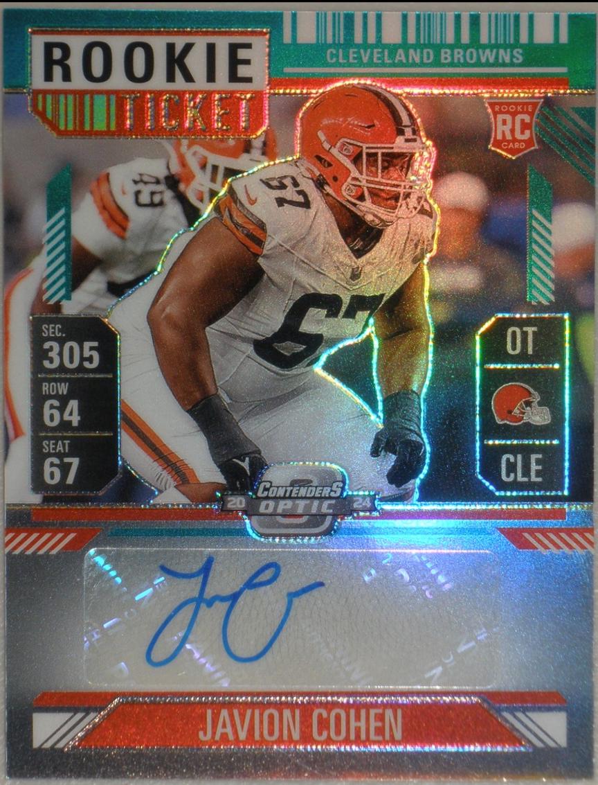 Javion Cohen [Teal Rookie Ticket Autograph Silver] #205