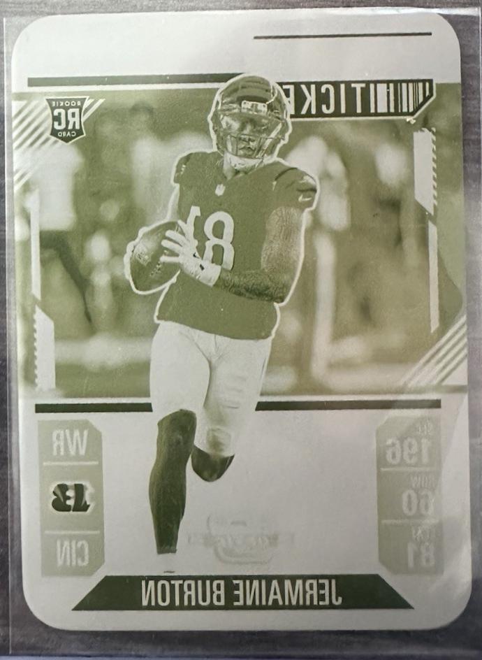 Jermaine Burton [Printing Plate] #77