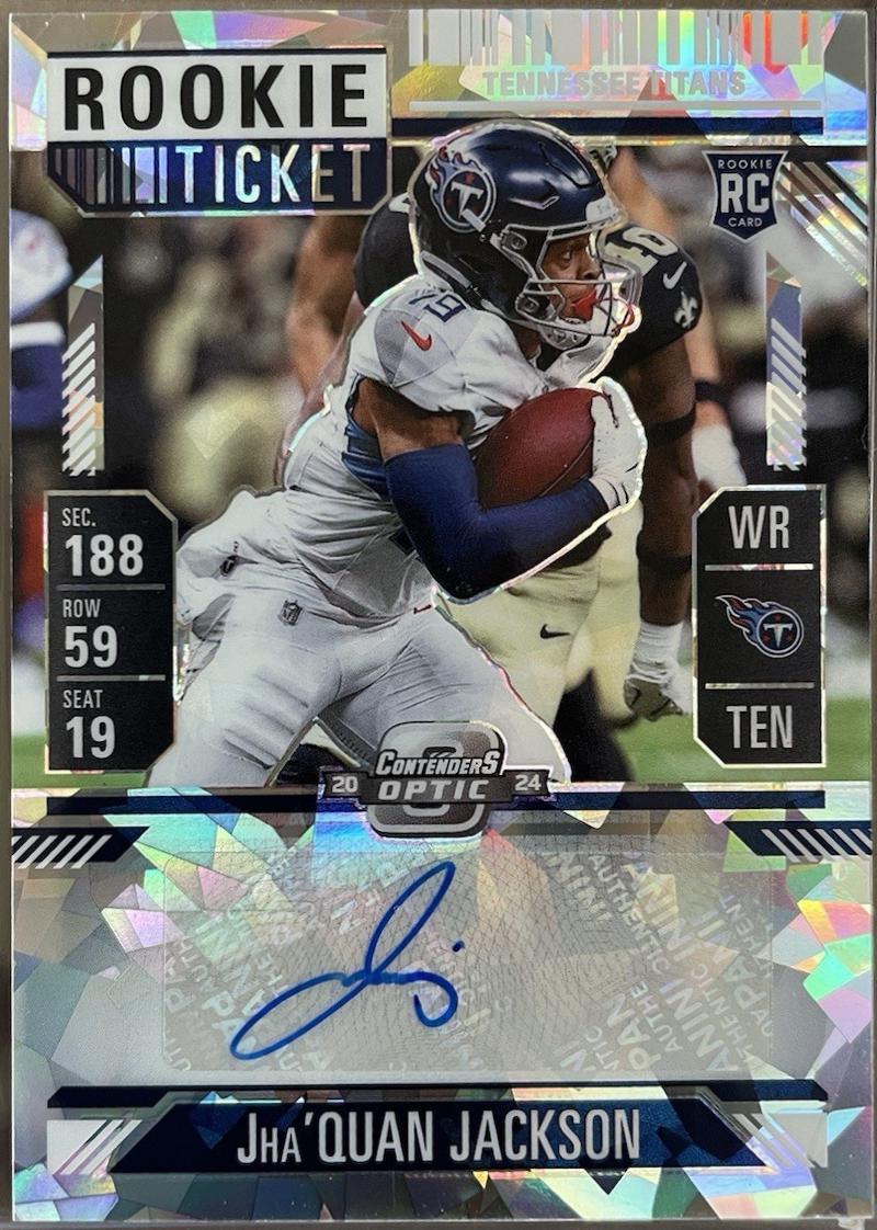 Jha'Quan Jackson [Cracked Ice Rookie Ticket Autograph Silver] #173