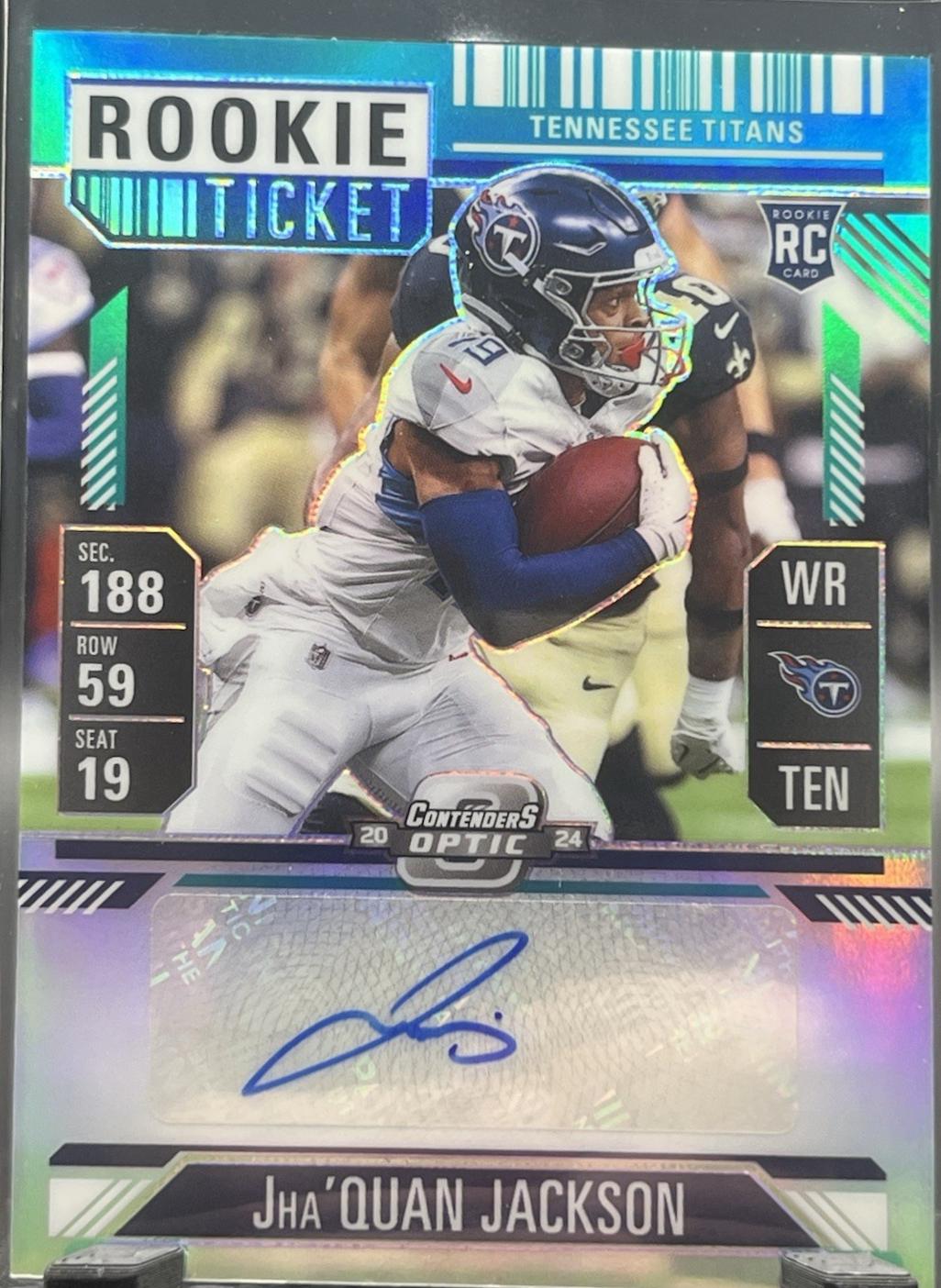 Jha'Quan Jackson [Teal Rookie Ticket Autograph Silver] #173