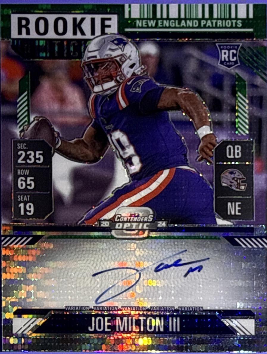 Joe Milton III [Green Pulsar Autograph] #106