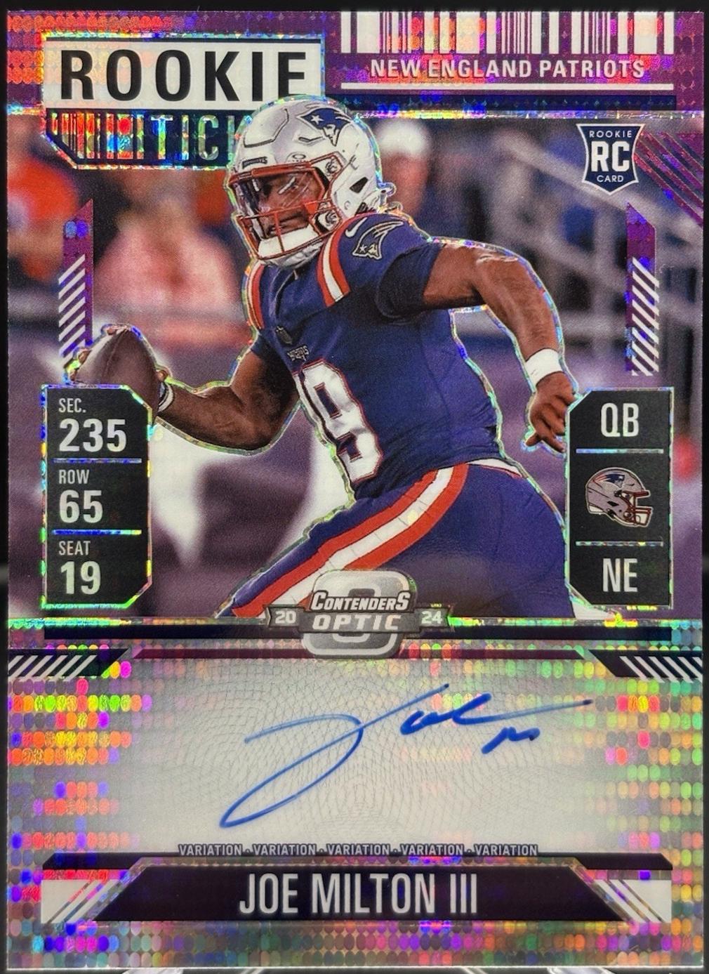 Joe Milton III [Purple Pulsar Autograph] #106