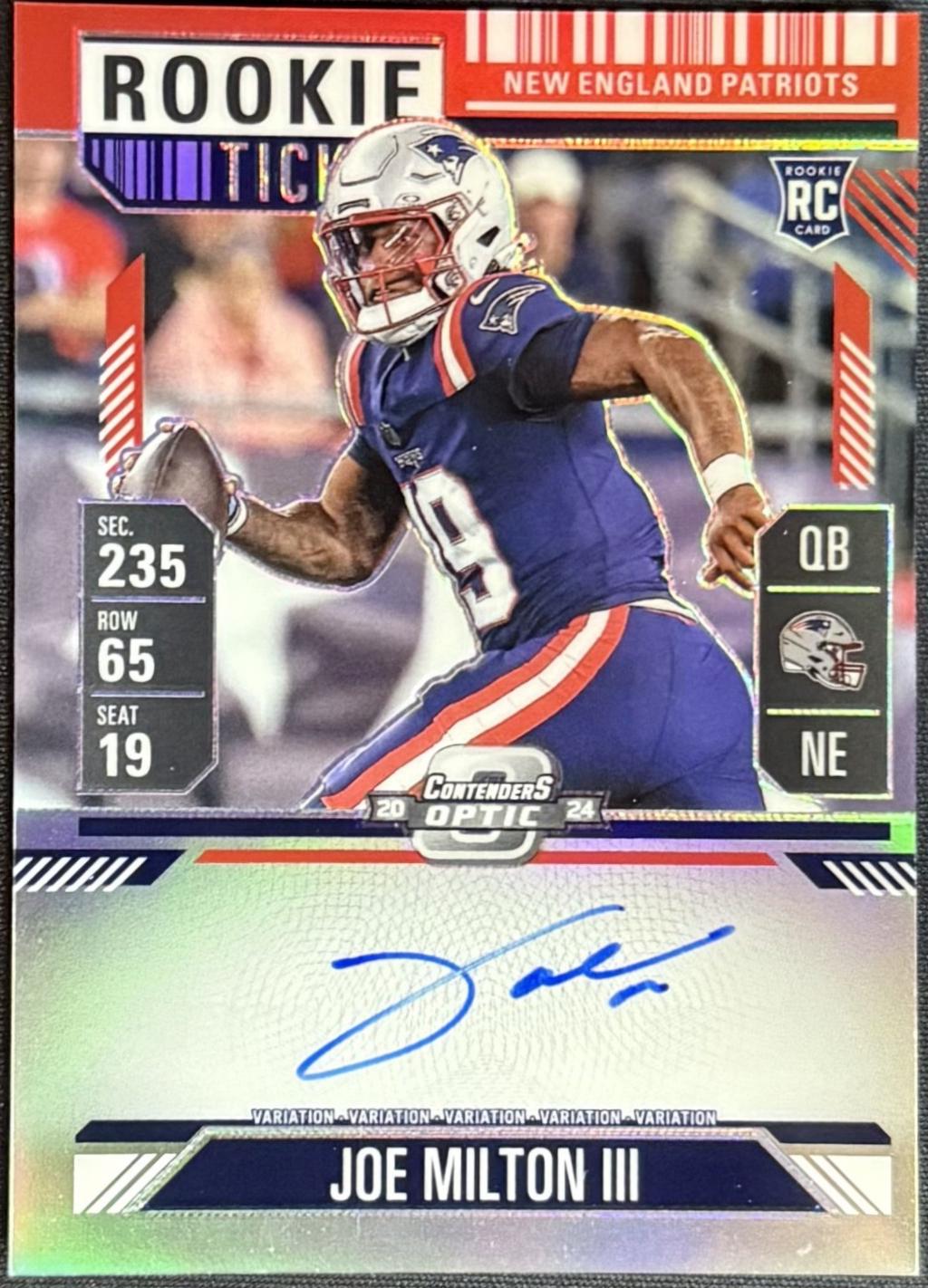 Joe Milton III [Red Autograph] #106