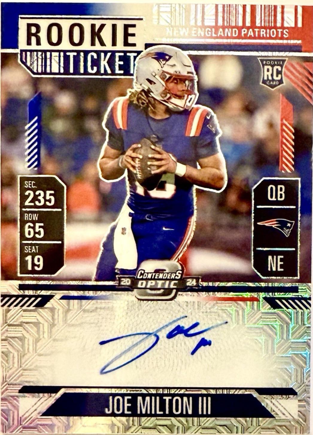 Joe Milton III [Red White Blue Autograph] #106