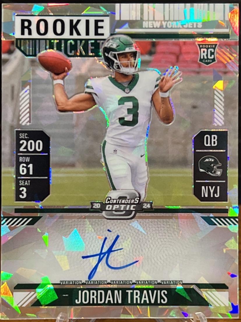 Jordan Travis [Cracked Ice Autograph] #105