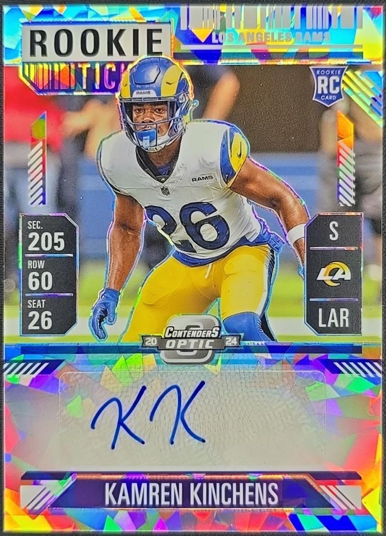 Kamren Kinchens [Cracked Ice Rookie Ticket Autograph Silver] #167