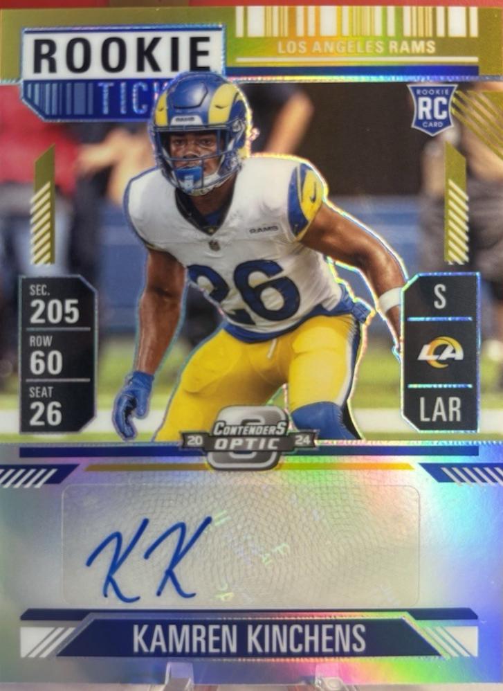 Kamren Kinchens [Gold Rookie Ticket Autograph Purple] #167