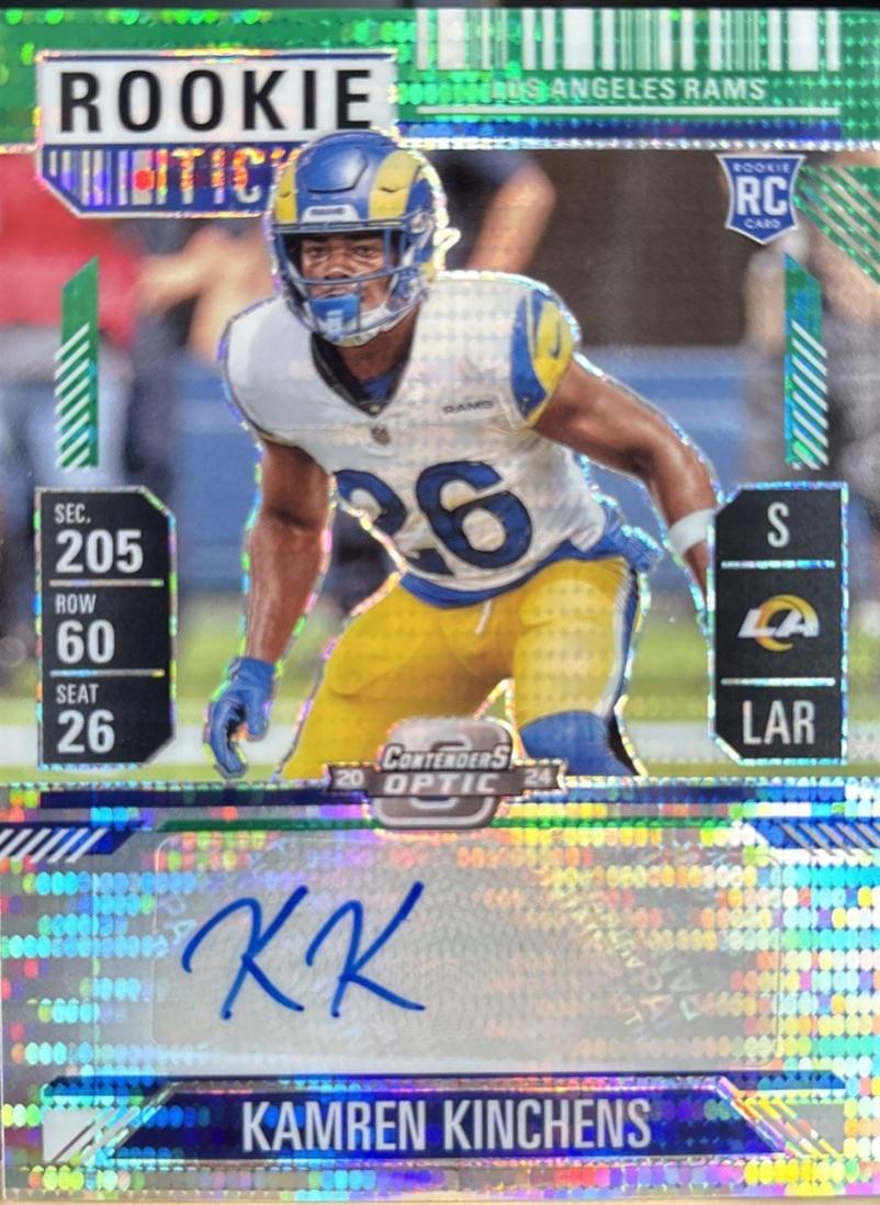 Kamren Kinchens [Green Pulsar Rookie Ticket Autograph Silver] #167