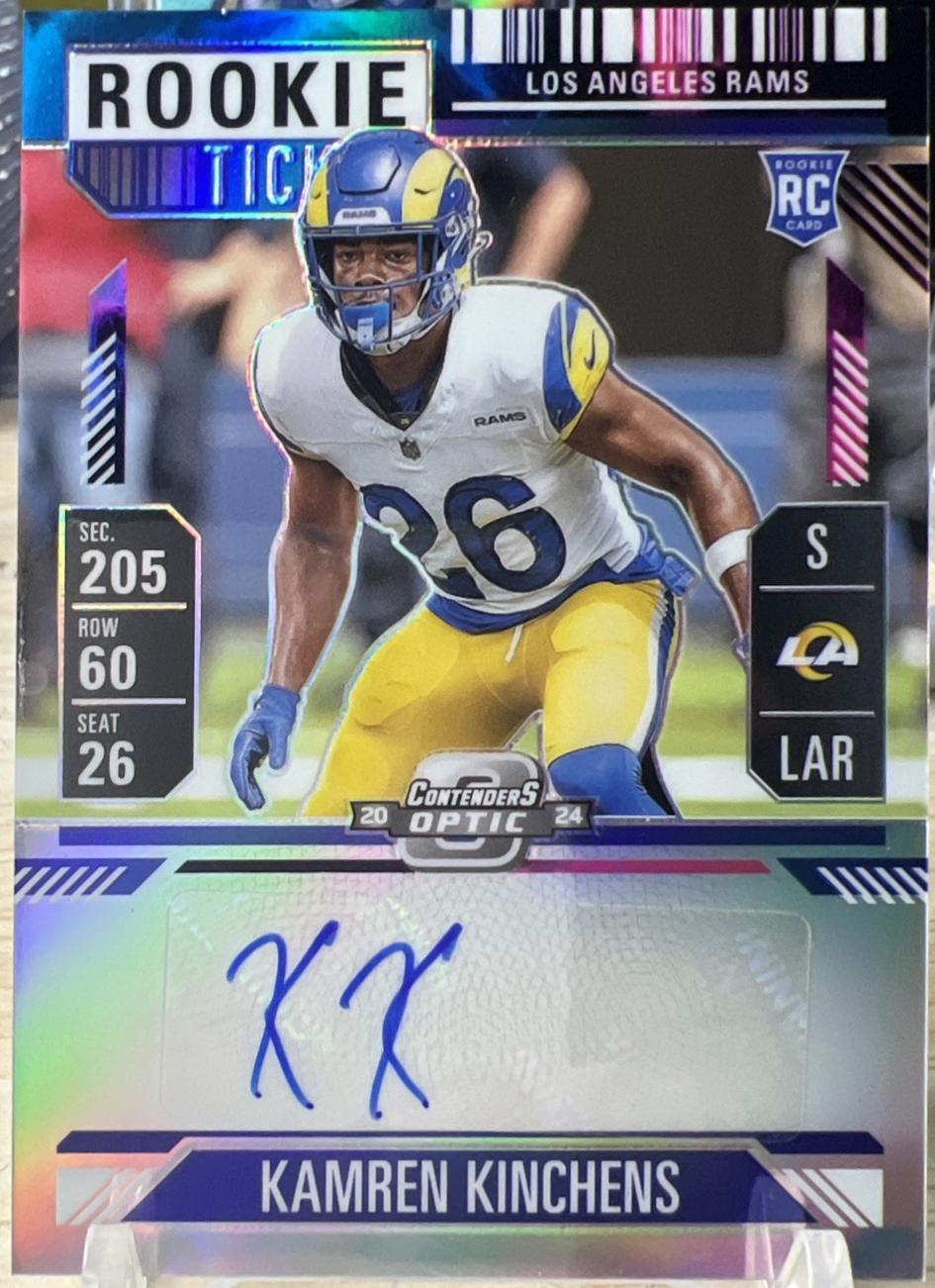 Kamren Kinchens [Nebula Rookie Ticket Autograph Purple] #167