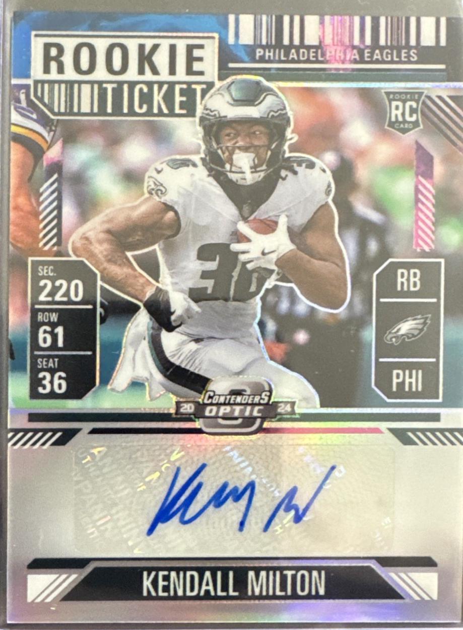 Kendall Milton [Nebula Rookie Ticket Autograph Purple] #164