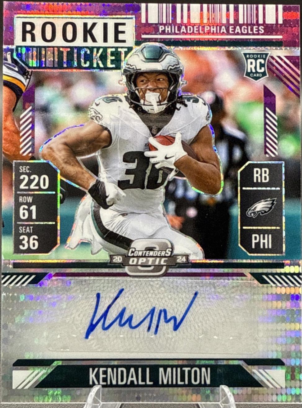Kendall Milton [Rookie Ticket Autograph Purple] #164