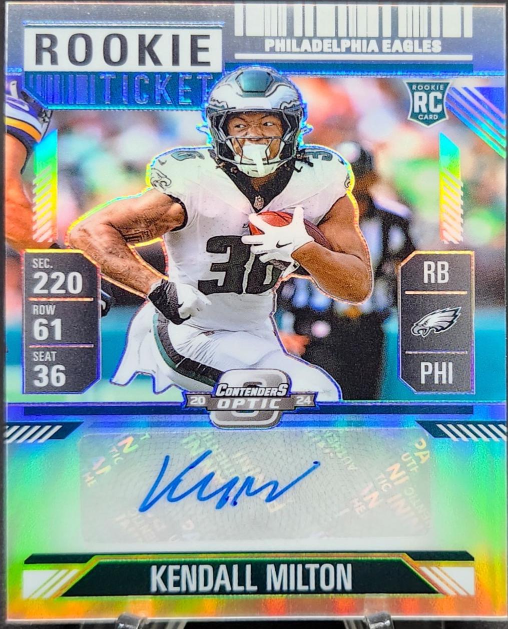 Kendall Milton [Rookie Ticket Autograph Silver] #164