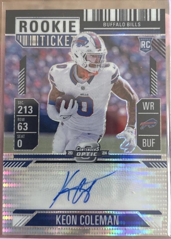 Keon Coleman [Black Pulsar Autograph] #117