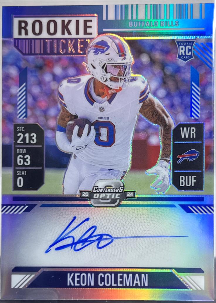 Keon Coleman [Blue Autograph] #117