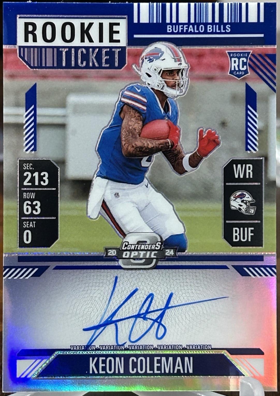 Keon Coleman [Blue] #117