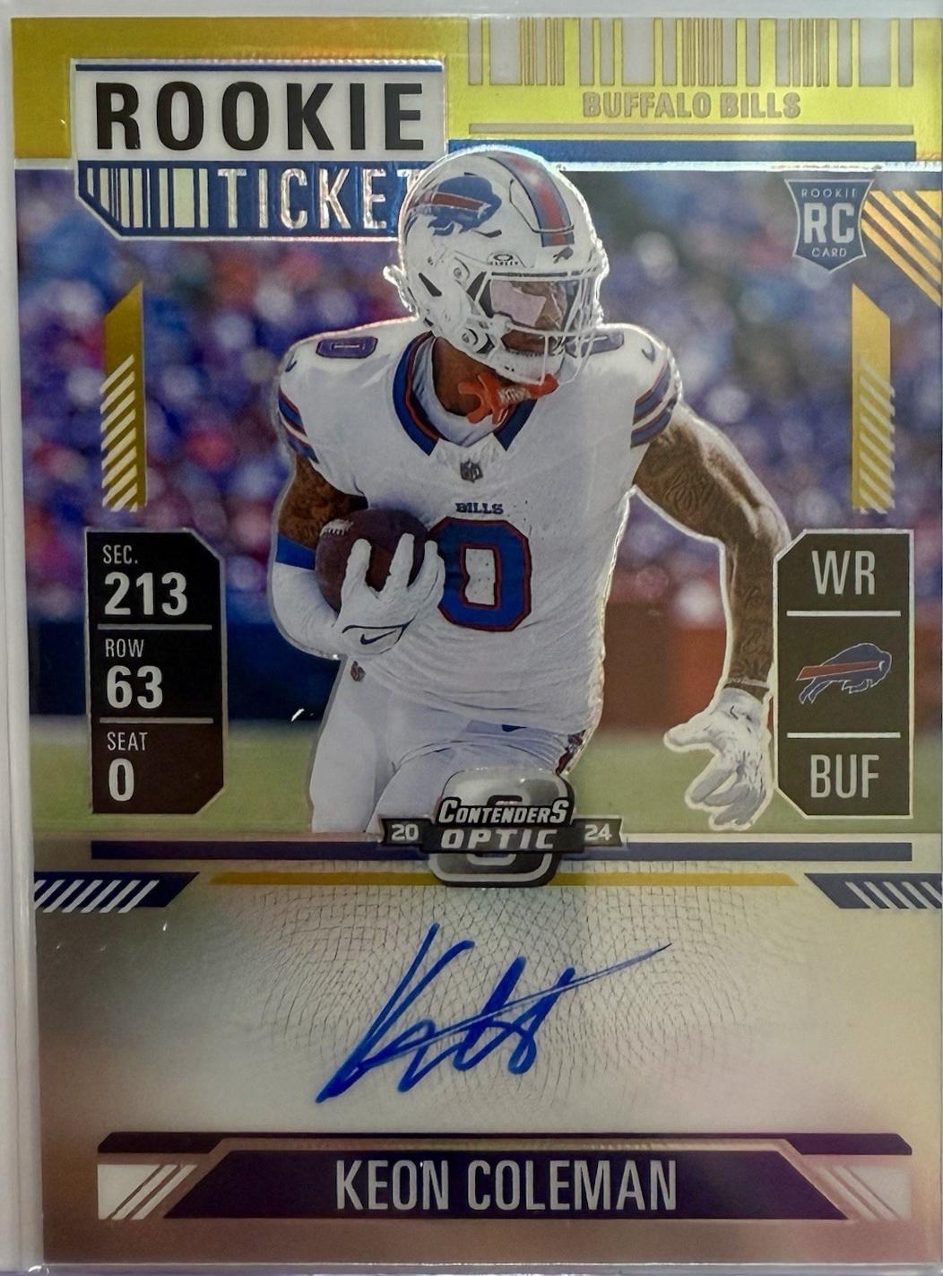 Keon Coleman [Gold Autograph] #117