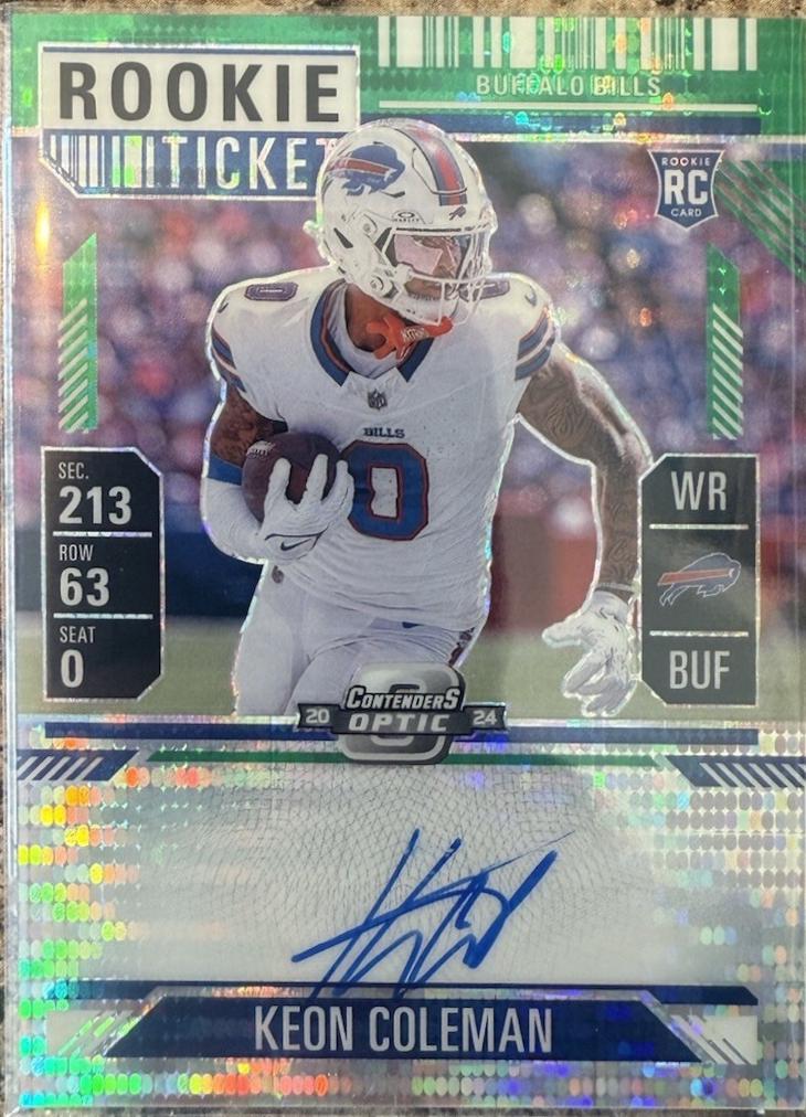 Keon Coleman [Green Pulsar Autograph] #117
