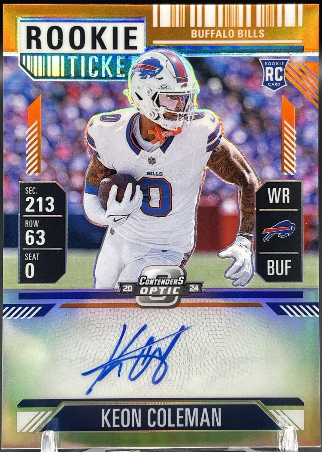 Keon Coleman [Orange Autograph] #117