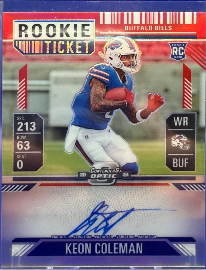 Keon Coleman [Red Autograph] #117