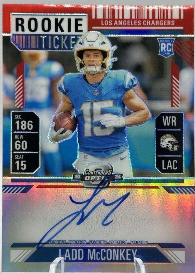 Ladd McConkey [Red Autograph] #110