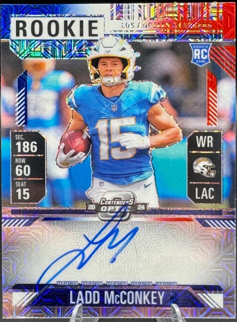 Ladd McConkey [Red White Blue Autograph] #110