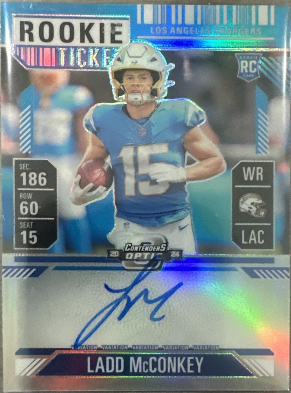 Ladd McConkey [Teal Autograph] #110