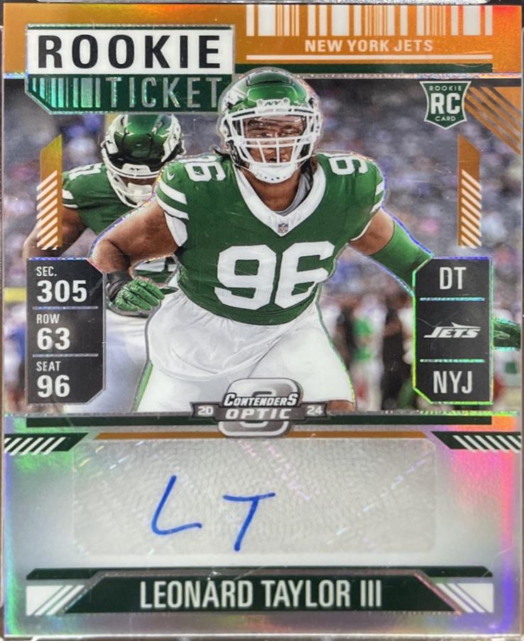 Leonard Taylor III [Orange Rookie Ticket Autograph Silver] #155