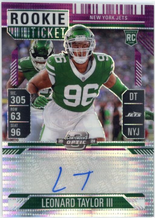 Leonard Taylor III [Rookie Ticket Autograph Purple] #155