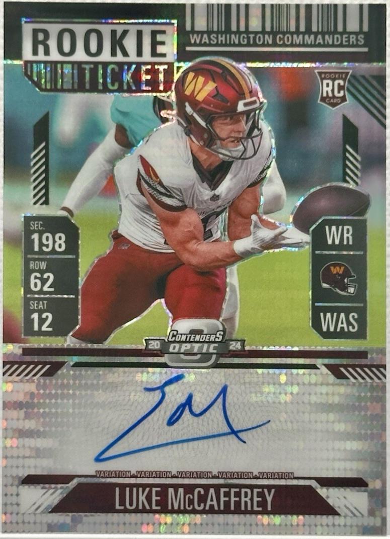 Luke McCaffrey [Black Pulsar Autograph] #121