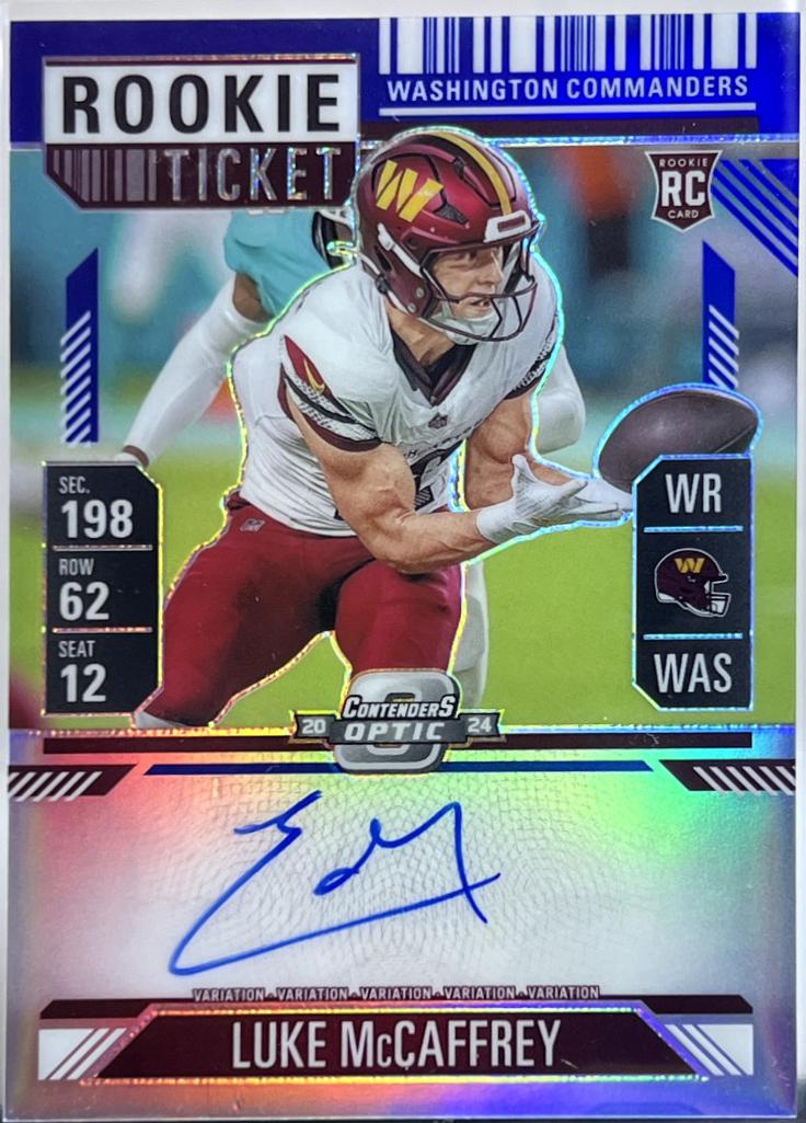 Luke McCaffrey [Blue Autograph] #121