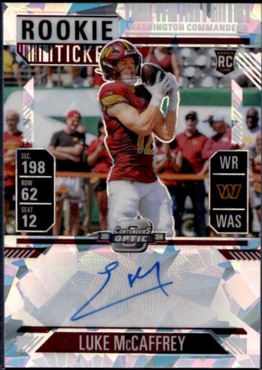 Luke McCaffrey [Cracked Ice Autograph] #121