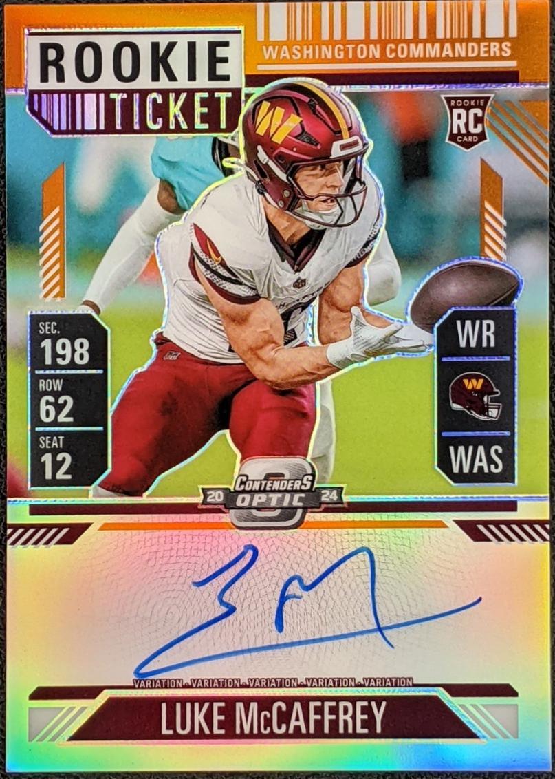 Luke McCaffrey [Orange Autograph] #121