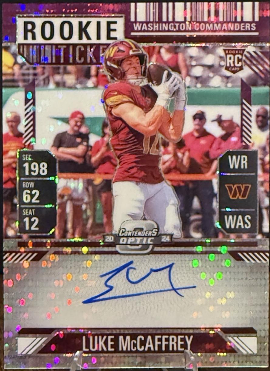 Luke McCaffrey [Purple Pulsar Autograph] #121