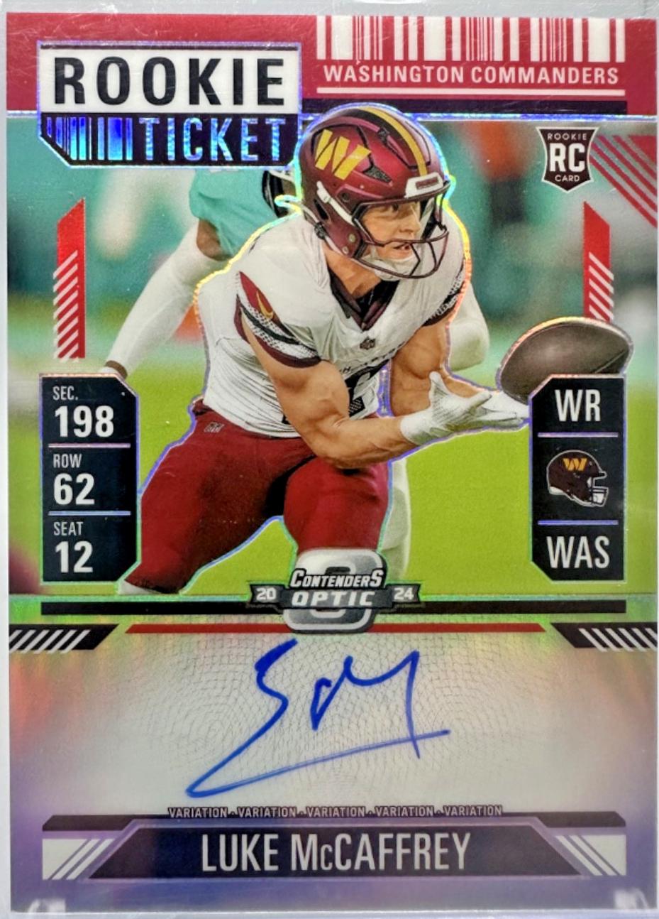 Luke McCaffrey [Red Autograph] #121