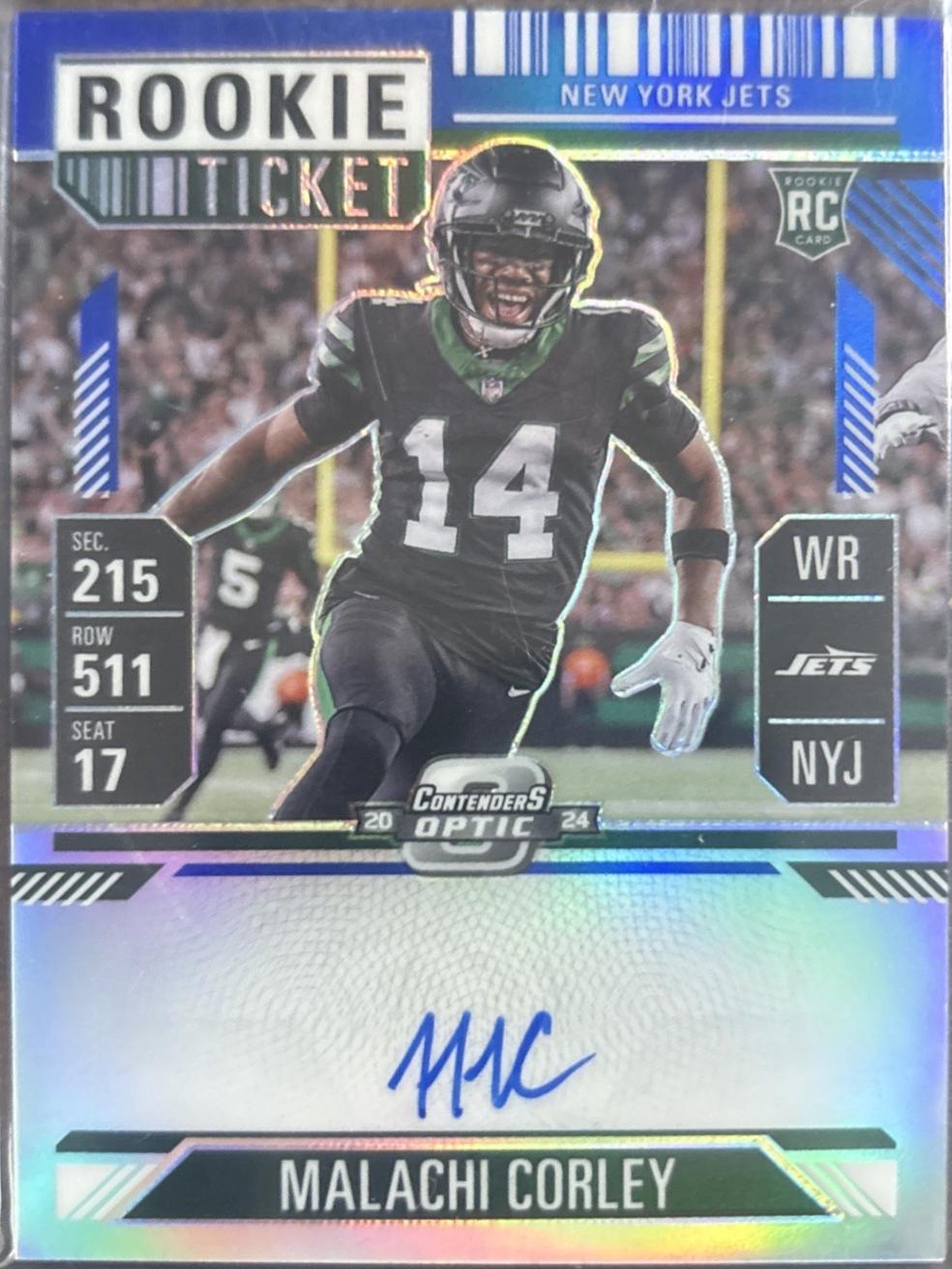 Malachi Corley [Blue Autograph] #111