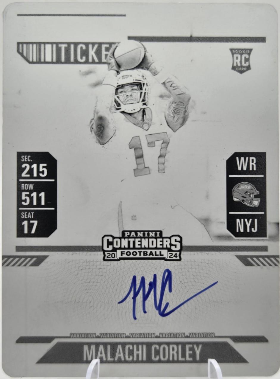Malachi Corley [Printing Plate Autograph] #111
