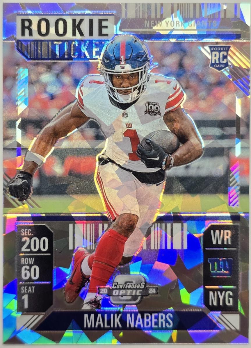 Malik Nabers [Cracked Ice] #86