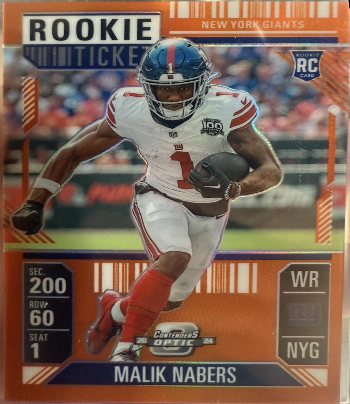 Malik Nabers [Orange] #86