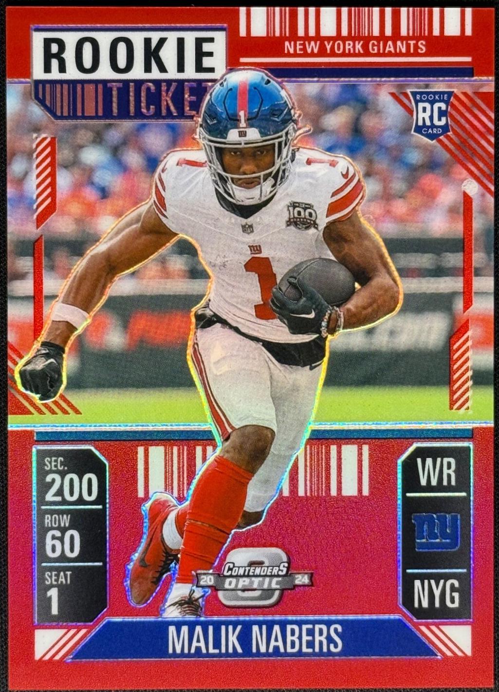 Malik Nabers [Red] #86
